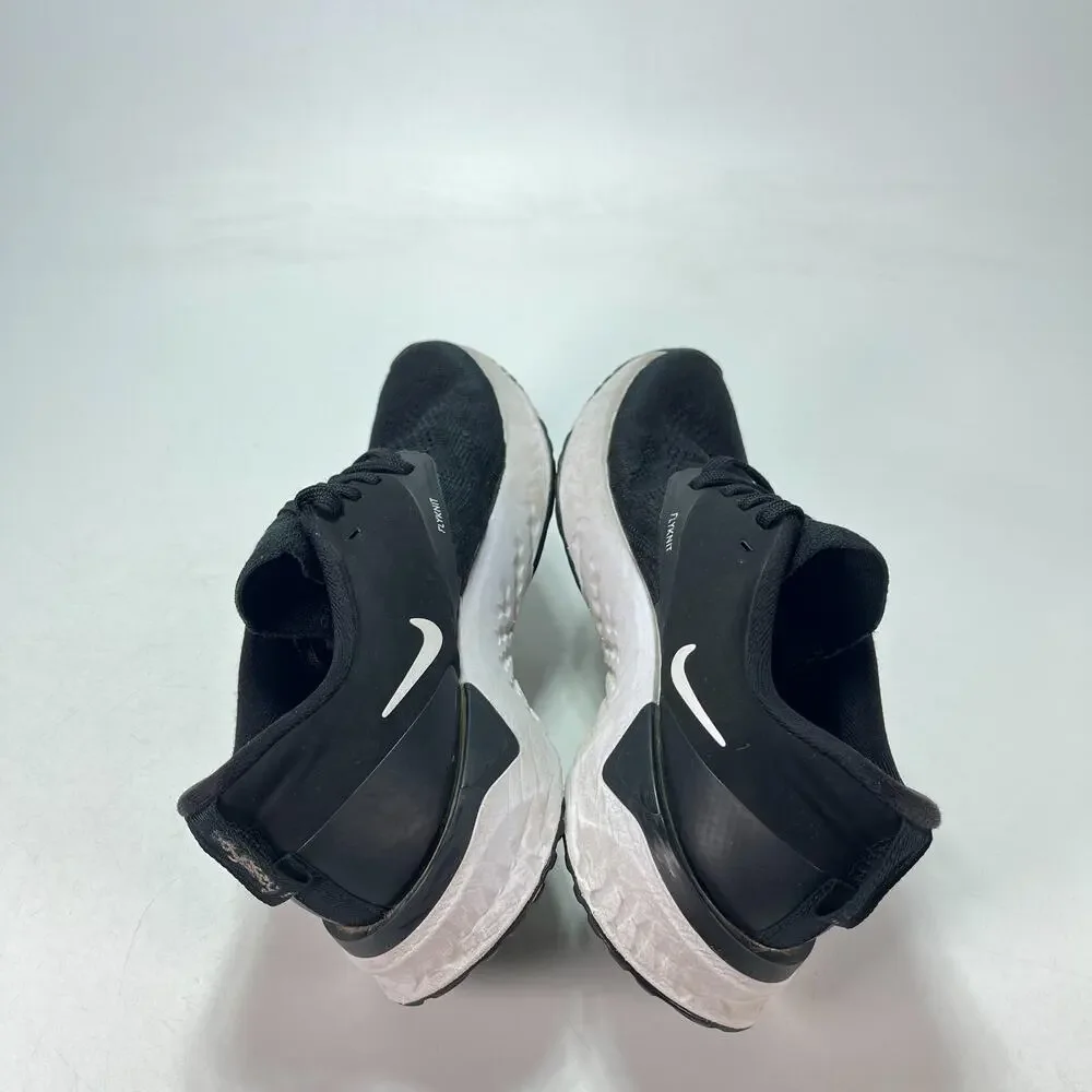 Nike Odyssey React 2 Flyknit Black White Sneakers AH1016-010 Women's Size 7.5